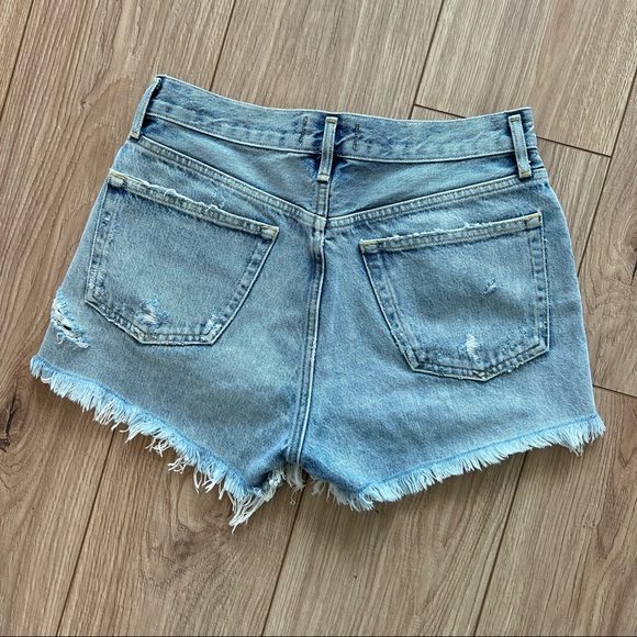 NWT AGOLDE Parker Vintage Denim Shorts in  Swampmeet, Size 26 - Picture 6 of 8